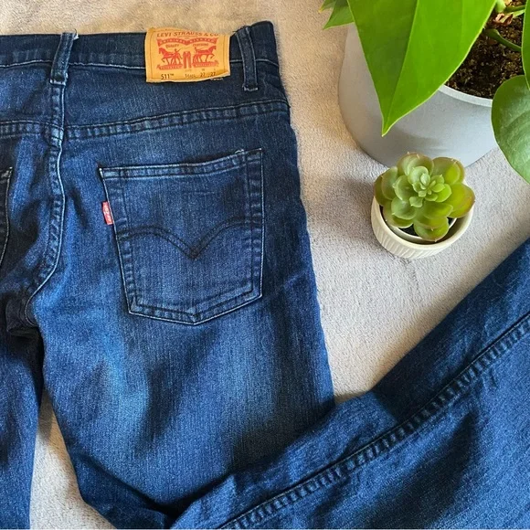 Levi’s 511 slim size 27 dark wash jeans - Picture 6 of 8